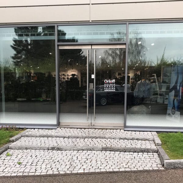 solfilm på facade